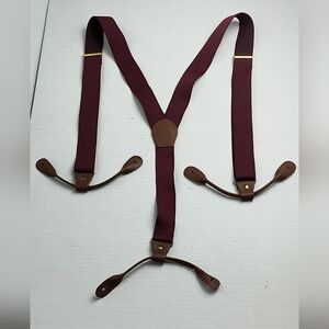 Pelican Usa Brace Suspenders Y Back Adjustable Men's Maroon